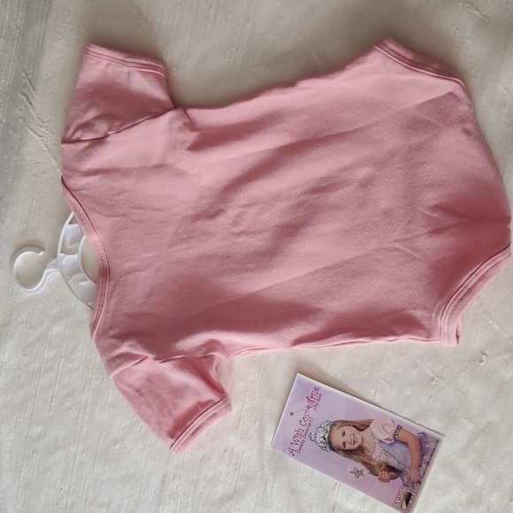 Rosette Bodysuit: 3-6 months - Blush Pink - Picture 6 of 11